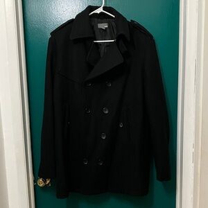 H&M Black Men's Peacoat